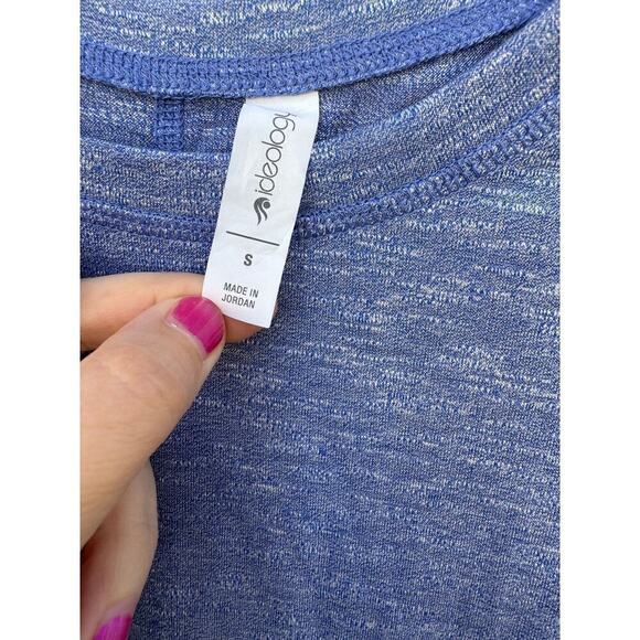 Ideology Women's T-Shirt Long Sleeve Knot Front Blue Small NWT - Picture 5 of 7